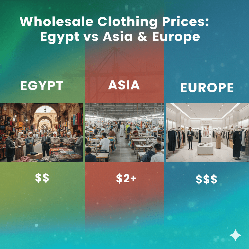Wholesale Clothing Prices: Egypt vs Asia & Europe